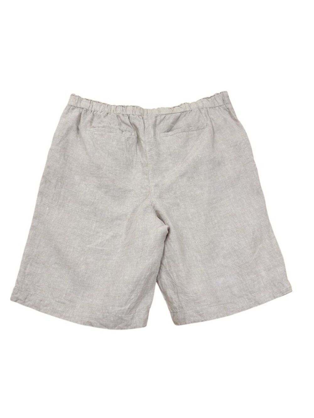 Chico’s – Women’s Beige 100% Linen Pull-On Bermuda Shorts – Size M - Picture 2 of 11